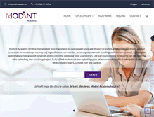 Tablet Screenshot of modintacademy.nl